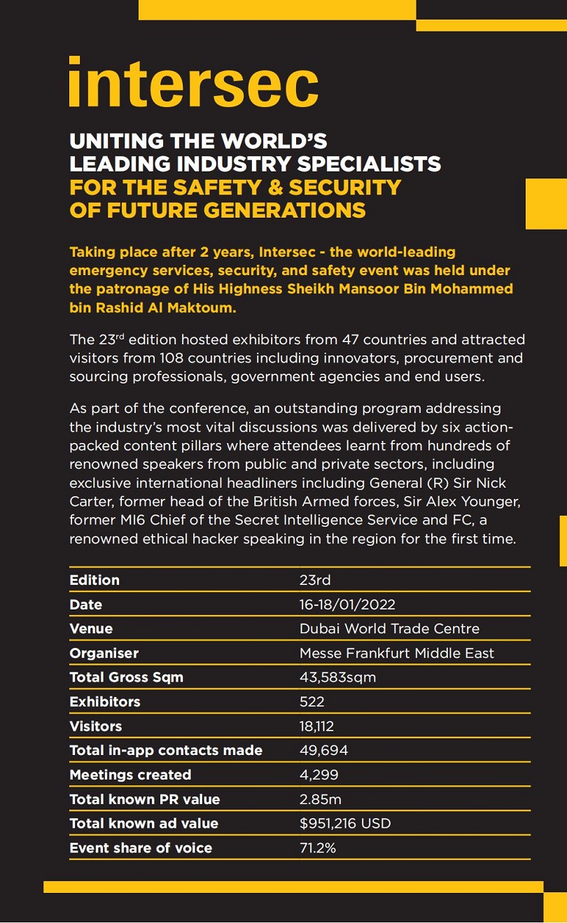 中东迪拜安防及消防展览会INTERSEC_时间_地点_门票_展位_世展网