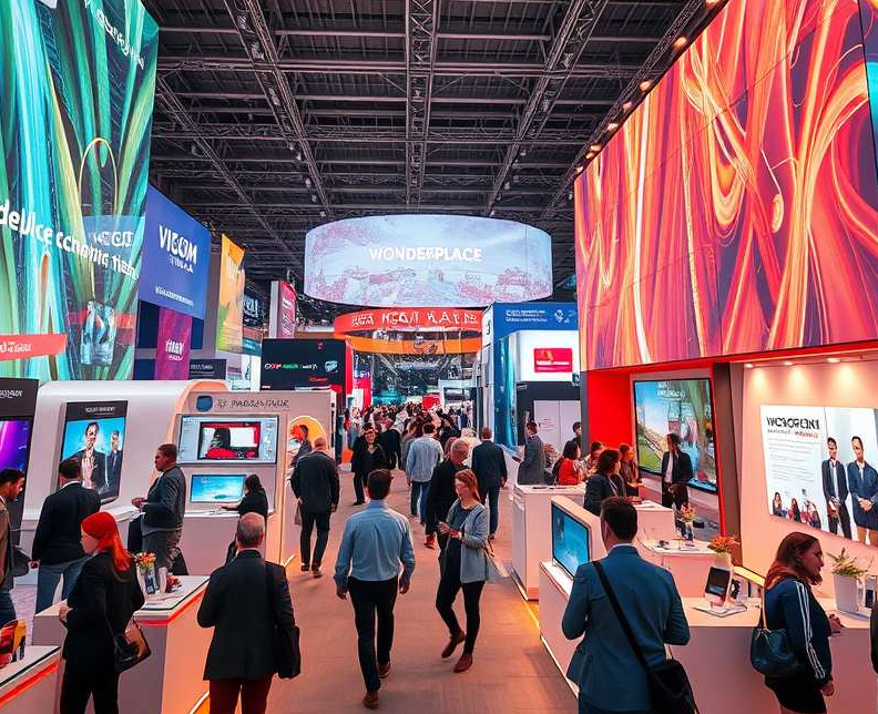 2026年意大利米兰广告标识展览会Viscom Italia展馆现场,专业观众参观实况