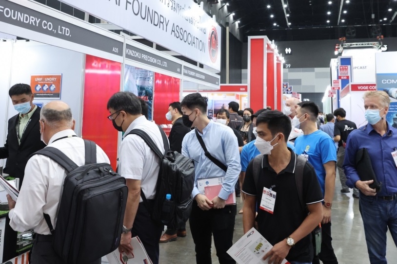 2027年泰国曼谷铸造展览会GIFA Southeast Asia参展商与海外采购商展台洽谈现场