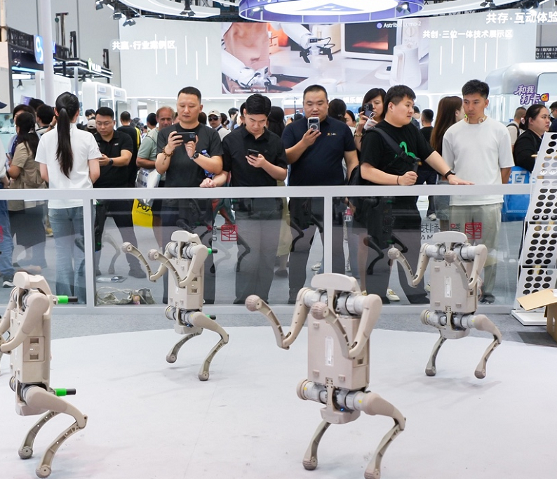 2027年北京世界机器人大会WRCWorld Robot Conference展馆现场，专业观众参观实况