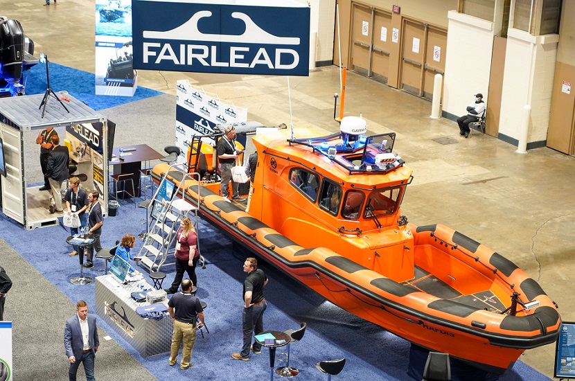 2026年美国新奥尔良海事展览会International WorkBoat Show展馆现场,专业观众参观实况