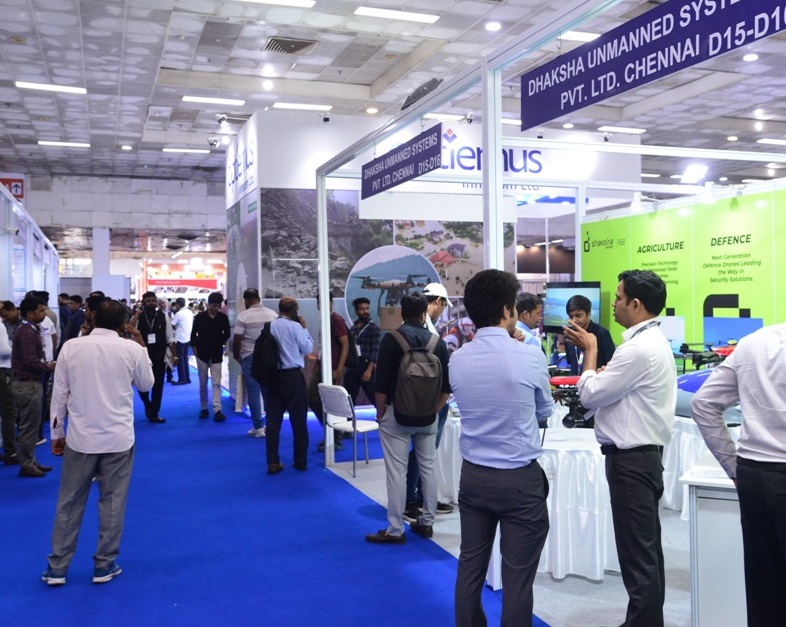 2026年印度新德里无人机展览会Drone International Expo行业机械设备展品展台实拍