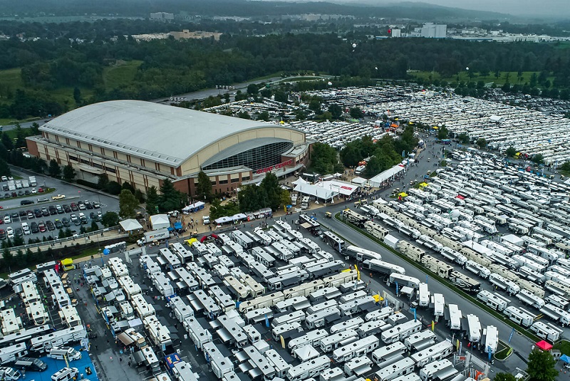 2027年美国赫尔希房车及露营展览会Hershey RV Show展馆内部展台环境实拍