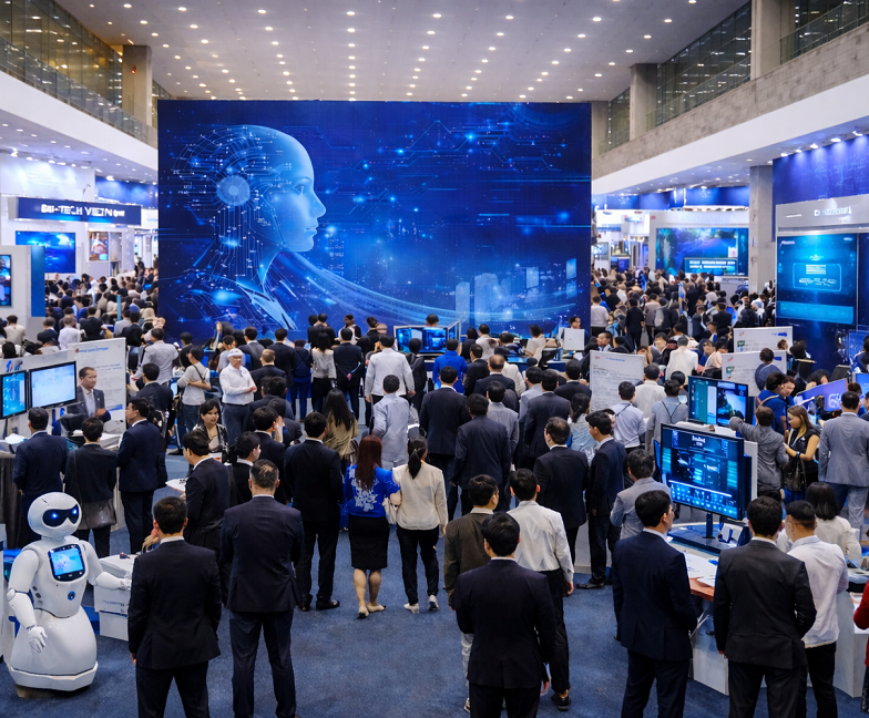 2026年越南国际高新技术及数字经济展-越南高交会AI & DIG SHOW展会现场产品演示与行业交流活动