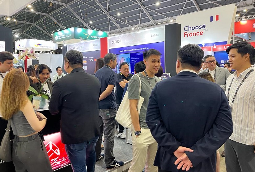 2026年新加坡金融科技展Singapore Fintech Festival展馆内部展台环境实拍