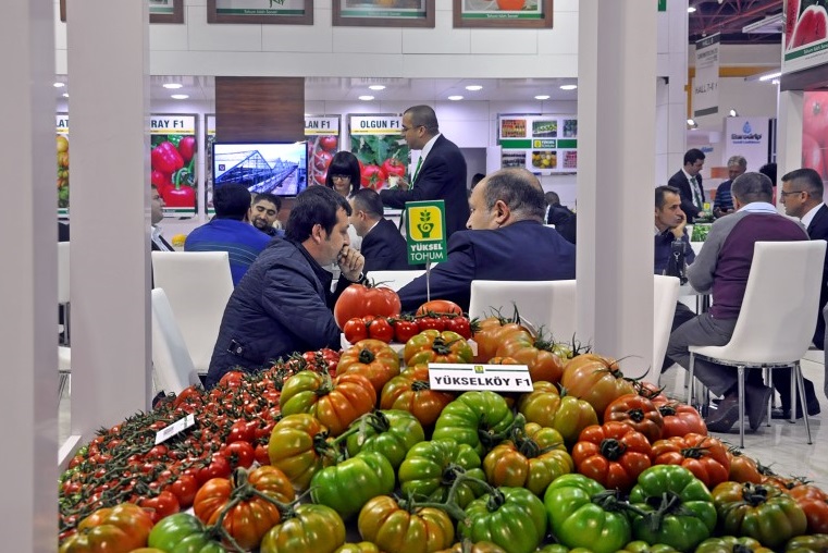 2026年土耳其温室农业展-土耳其畜牧机械展GrowTech Eurasia参展商与海外采购商展台洽谈现场