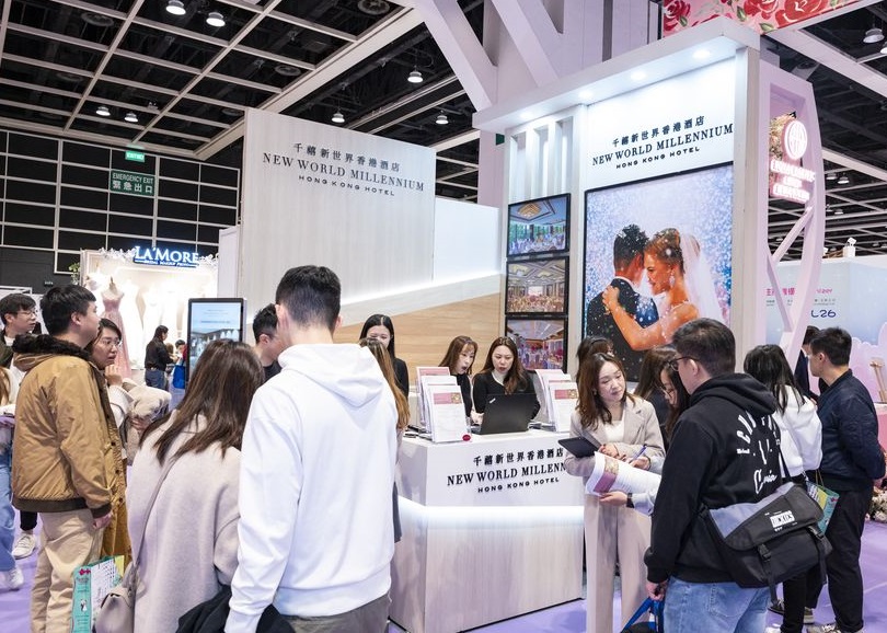 2026年香港婚纱展暨海外婚礼博览Hong Kong Wedding Fair展馆现场，专业观众参观实况
