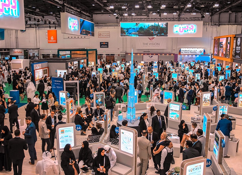 2026年中东迪拜旅游展-阿拉伯旅游展ATMArabian Travel Market参展商与海外采购商展台洽谈现场