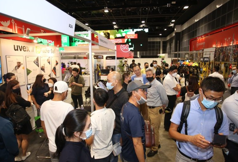 2026年新加坡亚洲职业安全及劳保展览会OS&H Asia参展商与海外采购商展台洽谈现场