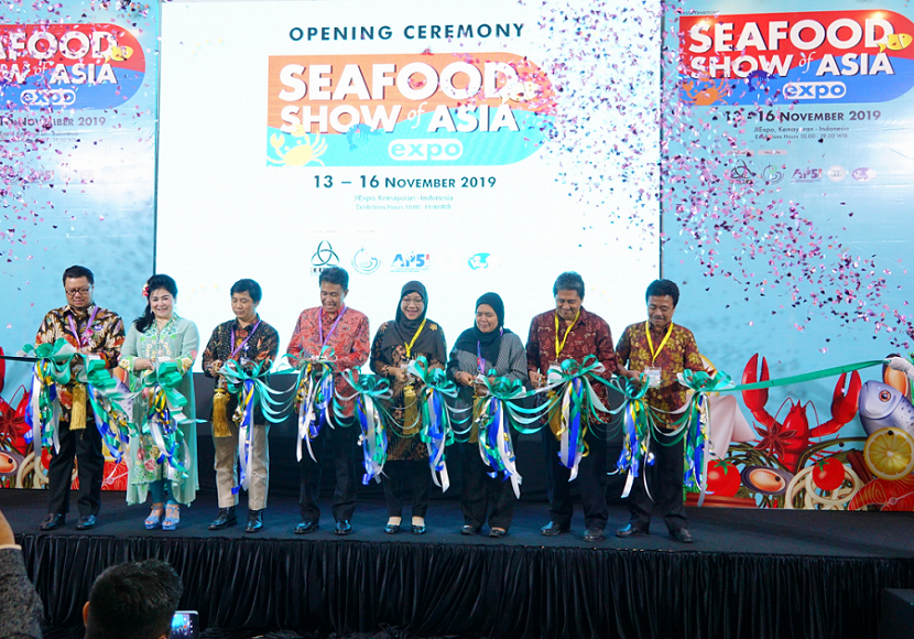 2026年印尼雅加达水产海鲜、渔业展览会Seafood Show Of Asia参展商与海外采购商展台洽谈现场