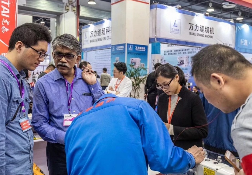 2026年台州国际缝制设备展览会CSE 展馆现场,专业观众参观实况