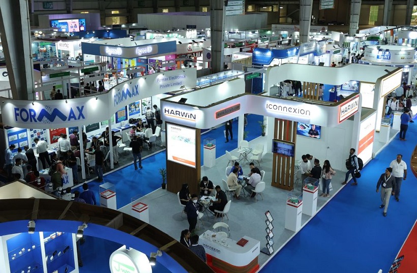2026年印度电子生产设备展览会Productronica India展馆内部展台环境实拍