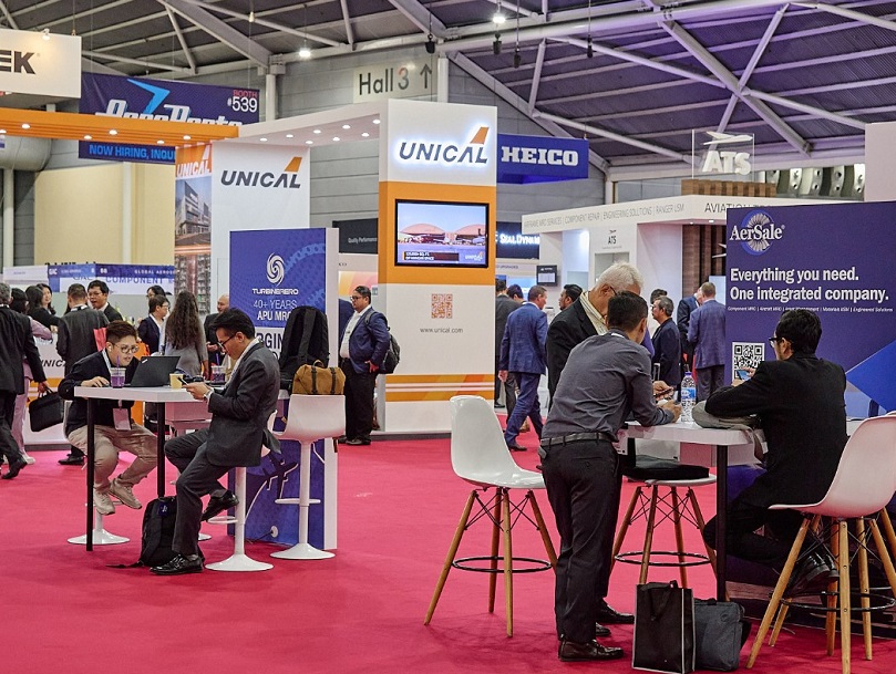 2026年新加坡亚洲航空维修及地面服务展览会MRO Asia-Pacific展馆内部展台环境实拍