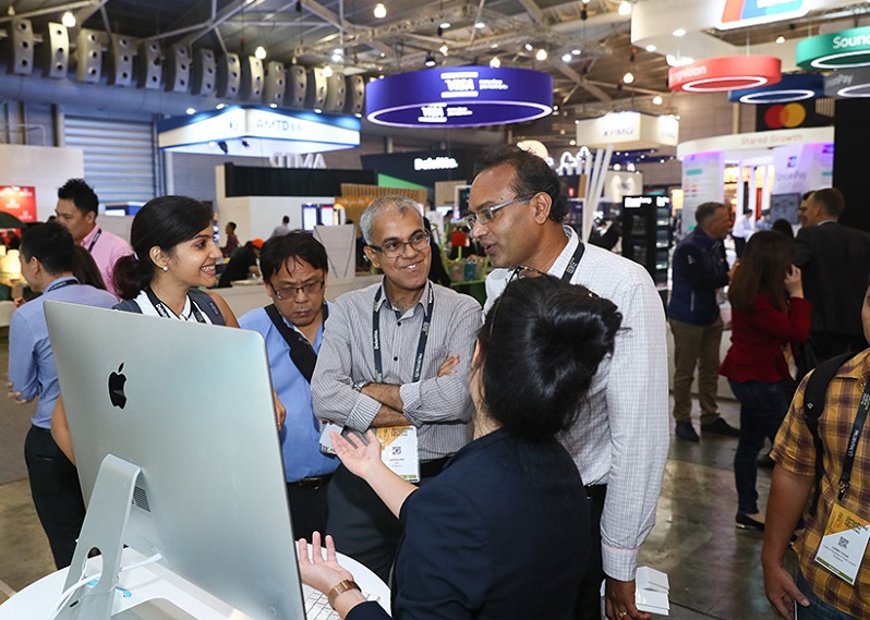 2026年新加坡金融科技展Singapore Fintech Festival展馆现场，专业观众参观实况