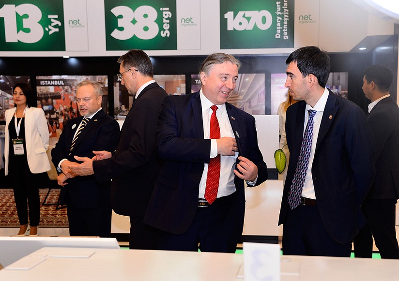 2026年土库曼斯坦通信及IT展览会TURKMENTEL展馆内部展台环境实拍