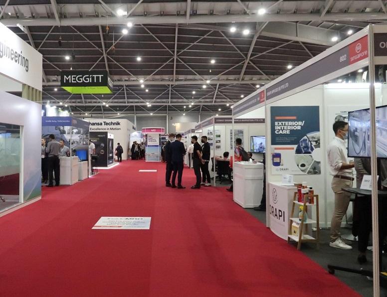 2026年新加坡亚洲航空维修及地面服务展览会MRO Asia-Pacific参展商与海外采购商展台洽谈现场