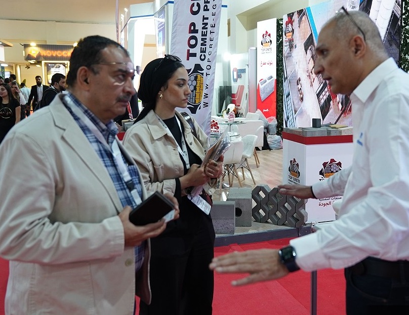 2026年埃及开罗建筑建材展览会Egypt Projects展会现场产品演示与行业交流活动