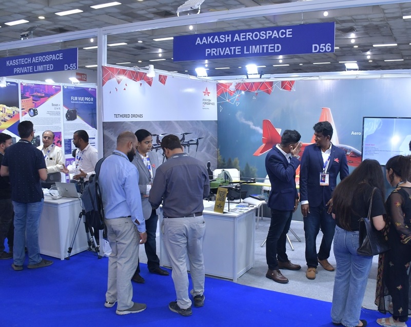 2026年印度新德里无人机展览会Drone International Expo展馆现场,专业观众参观实况
