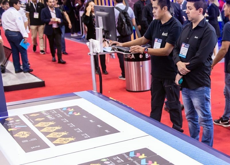 2027年墨西哥北美印刷及广告标识展览会FESPA Mexico行业机械设备展品展台实拍