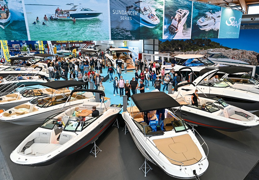 2026年德国腓特烈水上运动展览会INTERBOOT参展商与海外采购商展台洽谈现场