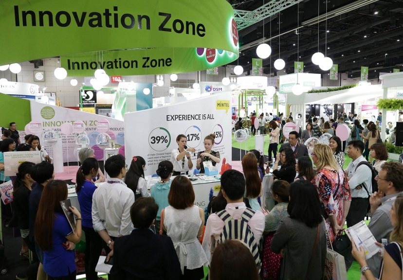 2026年亚洲泰国化妆品原料展览会In-Cosmetics Asia展馆现场,专业观众参观实况