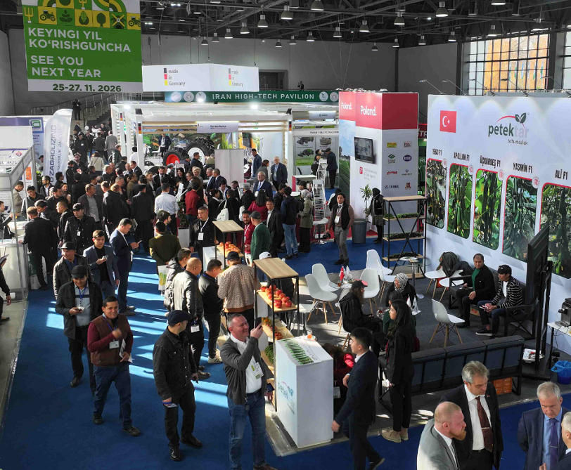 2026年乌兹别克斯坦塔什干农业及畜牧展览会AGRO EXPO UZBEKISTAN参展商与海外采购商展台洽谈现场