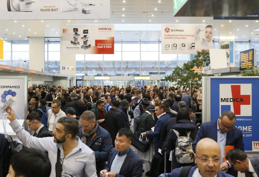 2026年德国杜塞尔多夫医疗器械展览会MEDICAMEDICA展馆内部展台环境实拍