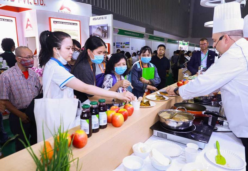 2027年越南胡志明食品及食品加工包装展览会Vietfood&ProPack展馆内部展台环境实拍