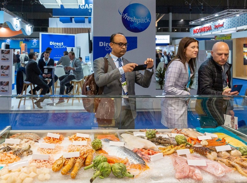 2027年西班牙欧洲海鲜渔业展览会Seafood Expo Global展馆现场,专业观众参观实况