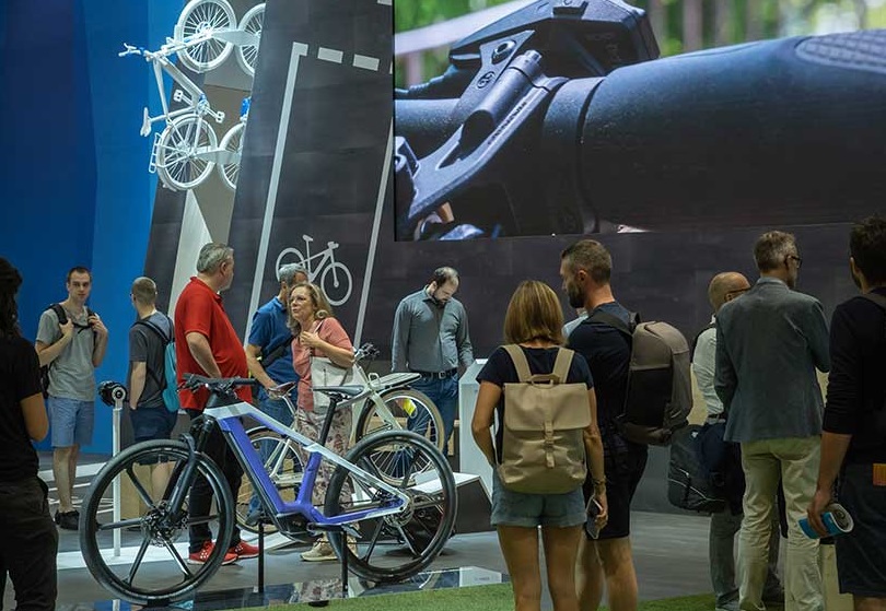 2027年德国法兰克福欧洲自行车展览会EUROBIKE展馆内部展台环境实拍