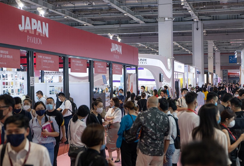 2027年中国上海国际纺织面料及辅料展览会（秋冬）Intertextile Shanghai展馆内部展台环境实拍