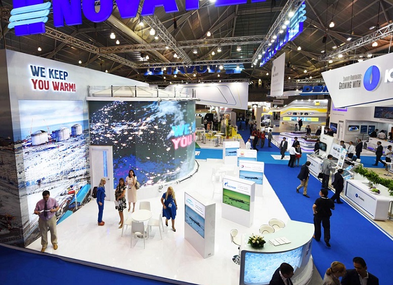 2027年美国世界石油天然气、氢能展览会Gastech 参展商与海外采购商展台洽谈现场
