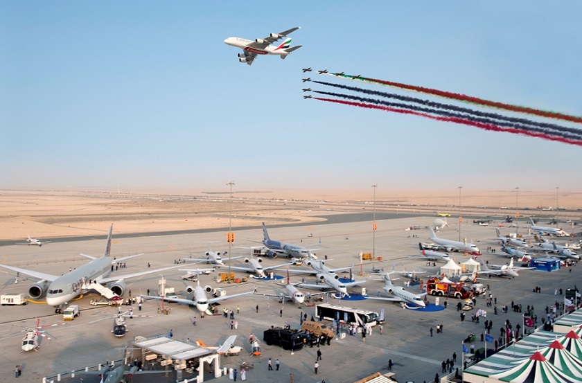 2027年中东阿联酋迪拜航空展览会Dubai Airshow展馆现场,专业观众参观实况