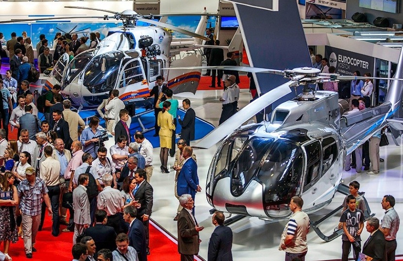 2027年英国伦敦直升机展览会Helitech Expo展馆内部展台环境实拍