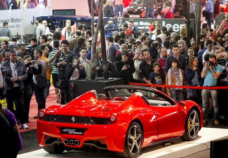 2027年西班牙巴塞罗那车展Automobile Barcelona展馆内部展台环境实拍