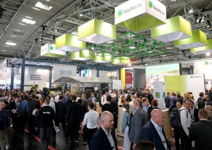 2027年德国慕尼黑太阳能光伏展览会Intersolar Europe展馆内部展台环境实拍