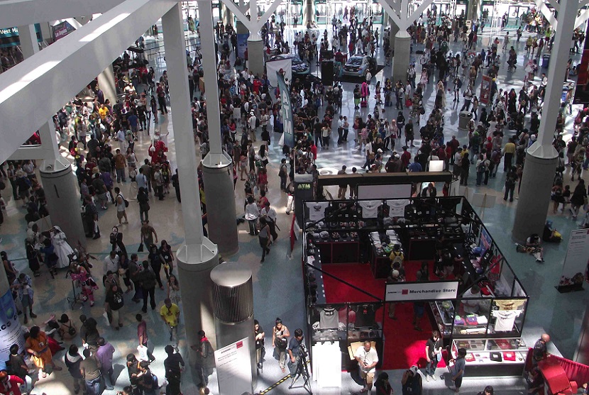 2027年美国洛杉矶动漫展览会ANIME EXPO展馆内部展台环境实拍