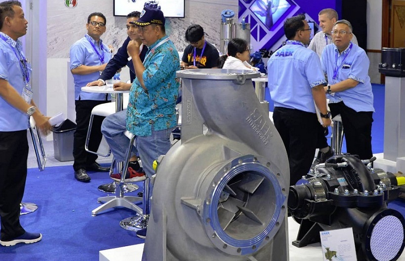 2027年印尼雅加达水处理展览会Indo Water Expo & Forum参展商与海外采购商展台洽谈现场