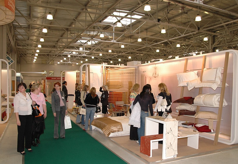 2027年俄罗斯莫斯科家纺展览会Hometextile & Design展馆内部展台环境实拍