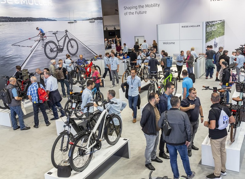 2027年德国法兰克福欧洲自行车展览会EUROBIKE展馆内部展台环境实拍