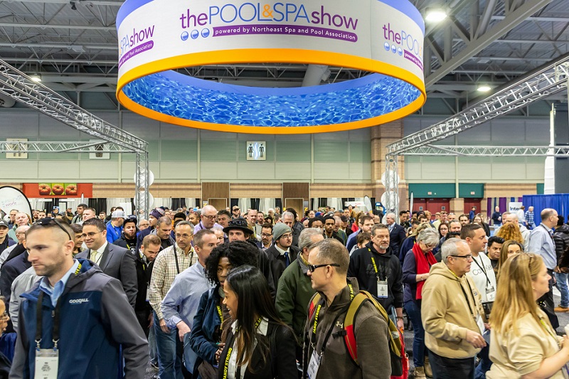 2026年美国泳池、水疗spa、户外家具、设备展览会Pool Spa Patio Expo展馆现场，专业观众参观实况