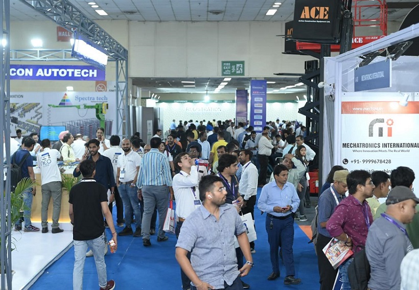 2027年印度新德里仓储运输物流展览会India Warehousing Show行业机械设备展品展台实拍