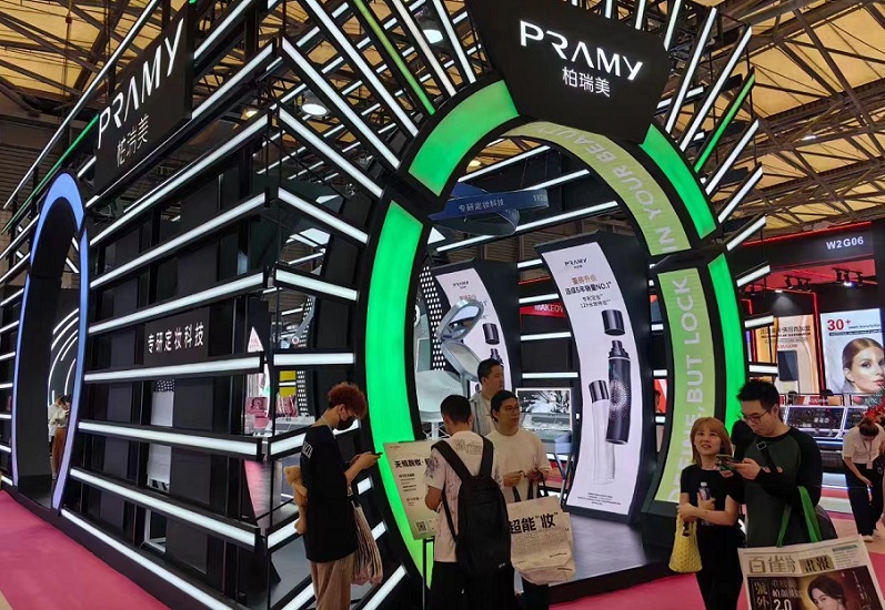 2027年中国美容博览会-上海美博会CBEChina Beauty Expo展馆内部展台环境实拍
