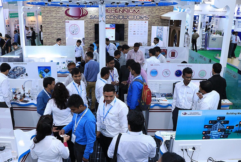 2026年慕尼黑印度电子展览会Electronica India展馆内部展台环境实拍