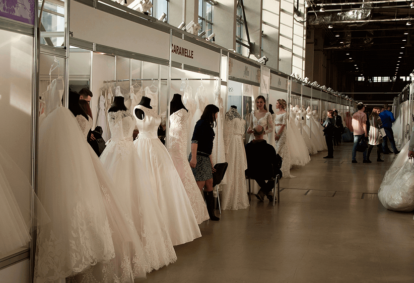 2027年俄罗斯莫斯科婚纱展览会WEDDING FASHION行业机械设备展品展台实拍