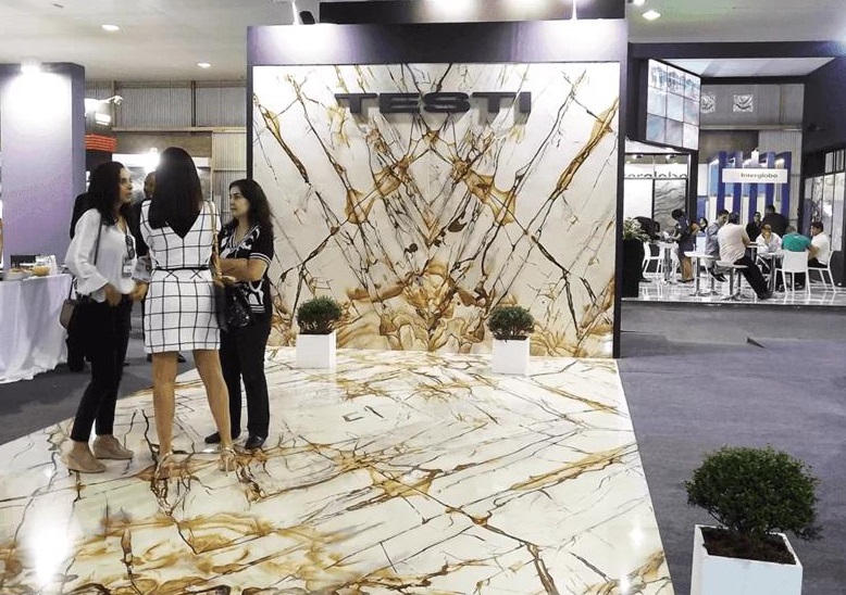 2026年巴西卡舒埃鲁石材展览会Cachoeiro Stone Fair展馆内部展台环境实拍