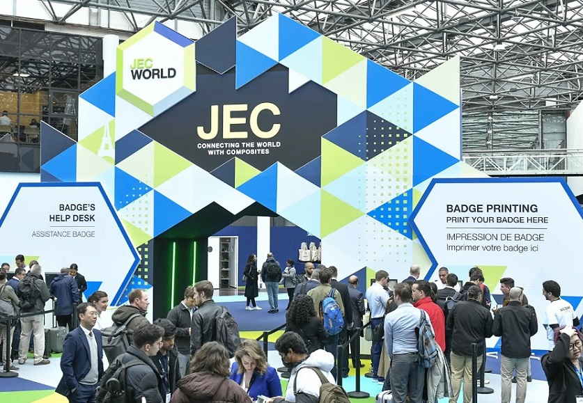 2027年法国巴黎复合材料展览会JEC WORLD展馆内部展台环境实拍