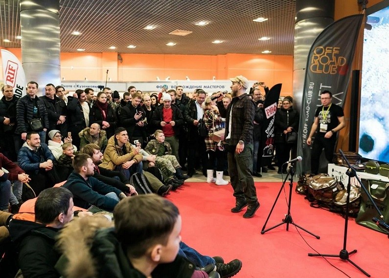 2026年俄罗斯莫斯科户外用品及狩猎钓具展览会Hunting and Fishing in Russia展馆内部展台环境实拍