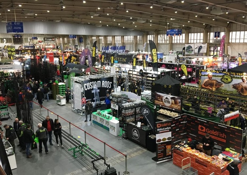 2027年波兰波兹南钓具展览会RYBO MANIA展馆内部展台环境实拍