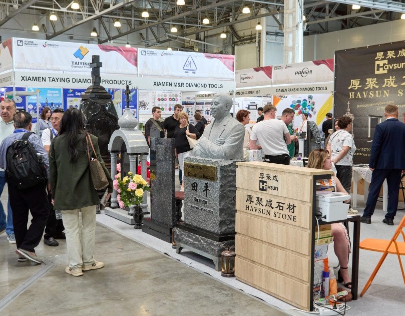 2026年俄罗斯莫斯科石材展览会STONE INDUSTRY展馆内部展台环境实拍